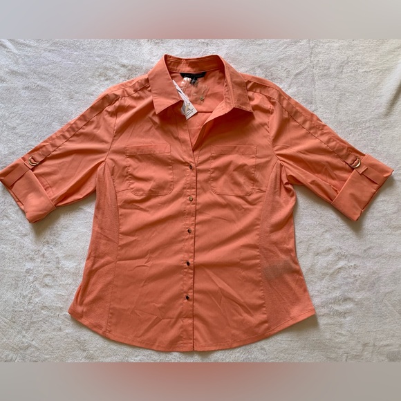 Zac & Rachel Peach Button-Down Shirt - Picture 8 of 13